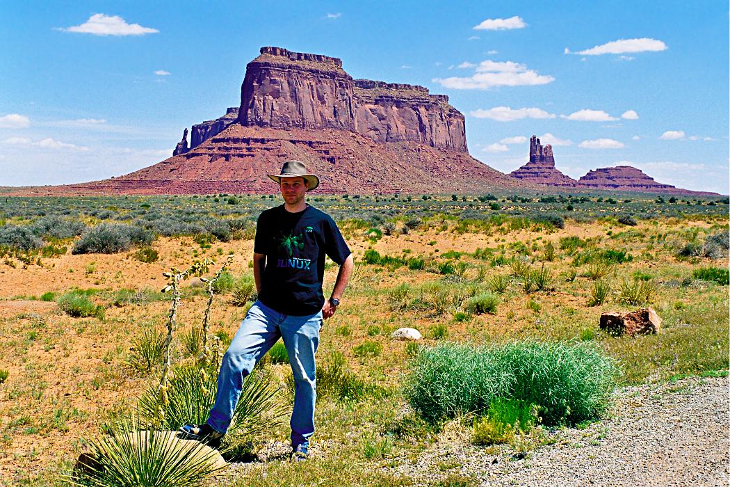 Arvin Schnell in Monument Valley, Arizona